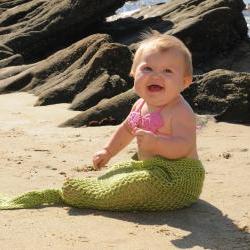 Mermaid Tail Newborn Photo Prop or Costume